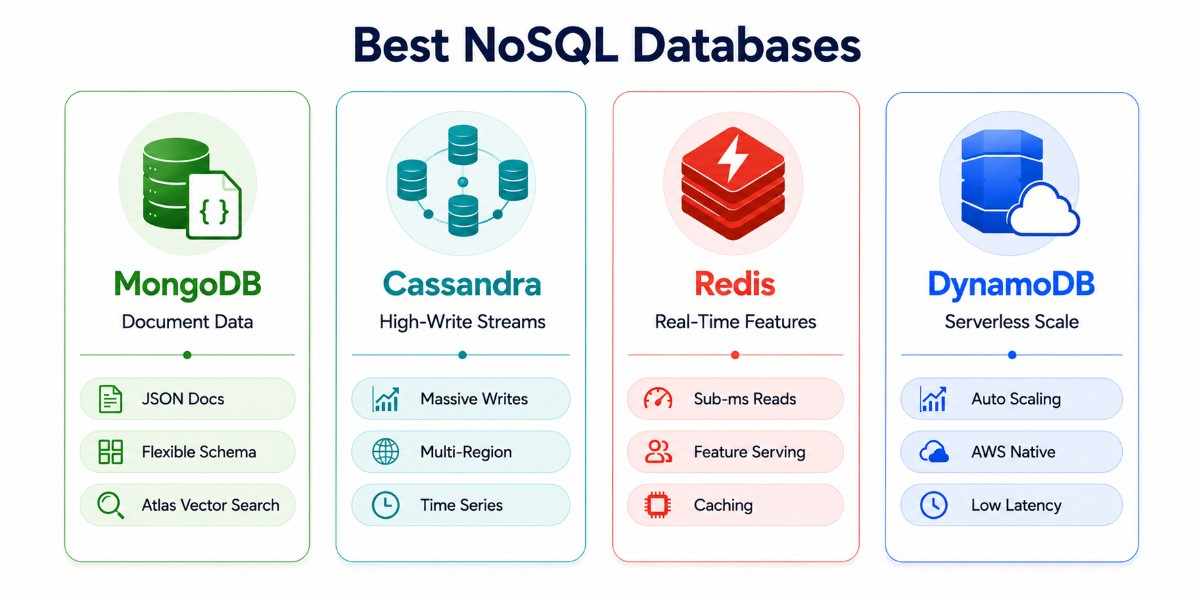 a snapshot of image of best NoSQL database for ai and ml workloads